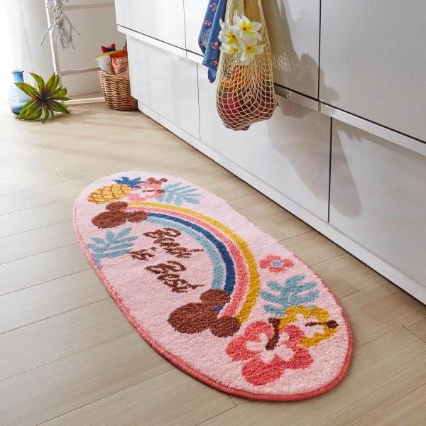 キッチンマット 洗える すべりにくい ディズニー ミッキー おしゃれ パステルピンク 約45 180 ベルメゾン Paypayモール店 通販 Paypayモール