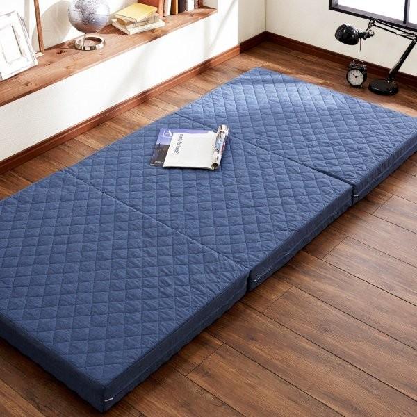 マットレス 布団マット 折りたたみマットレス 寝返りをサポートしてくれる高反発３つ折りマットレス 厚さ１０ｃｍ ベルメゾン Paypayモール店 通販 Paypayモール