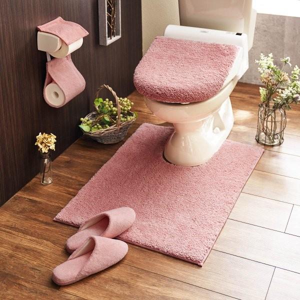トイレマット ふわふわ 洗える すべりにくい 速乾 シンプル おしゃれ ピンク 裾ロングマットのみ ロングマットのみ ベルメゾン Paypayモール店 通販 Paypayモール