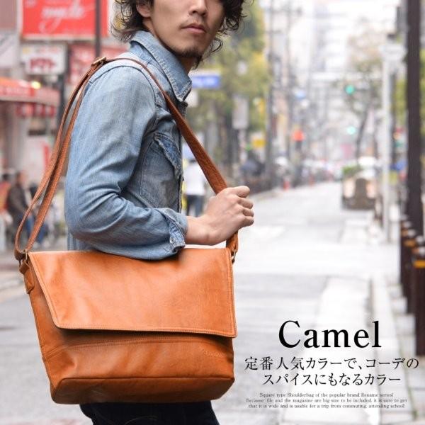 バッグ カバン 鞄 メンズ カジュアルバッグ ａ４対応ショルダーバッグ カラー キャメル ベルメゾン Paypayモール店 通販 Paypayモール