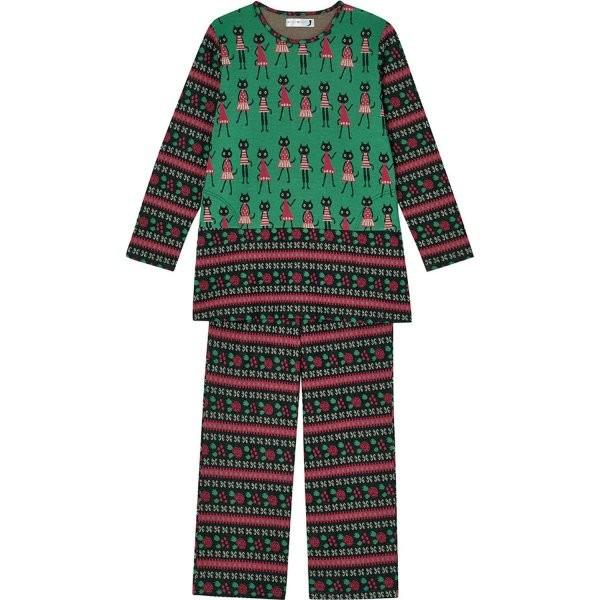 パジャマ ルームウェア レディース ワコール ワコール ｍｅｍｅちゃん柄長袖パジャマ グリーン ベルメゾン Paypayモール店 通販 Paypayモール