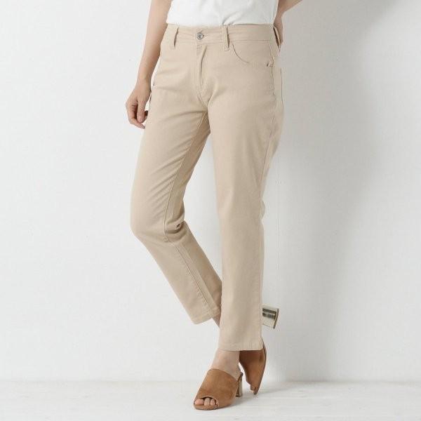 パンツ レディース クロップドパンツ 接蝕冷感カラーアンクルパンツ ベージュ ベルメゾン Paypayモール店 通販 Paypayモール