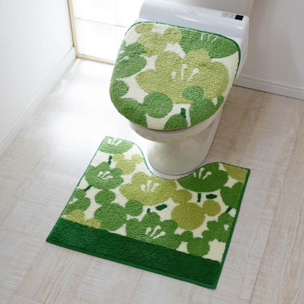 トイレマットセット ディズニー ミッキー マット フタカバー セット 北欧調 抗菌 防臭 グリーン系 標準マット 温水 新フタセット ベルメゾン Paypayモール店 通販 Paypayモール