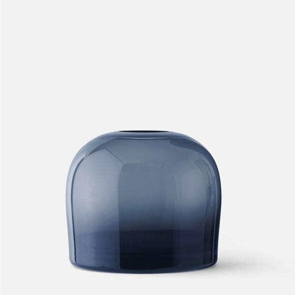 フラワーベース ガラス Menu メニュー トロールベース Mサイズ 北欧 正規激安 H12cm ミッドナイトブルー インテリア 花瓶