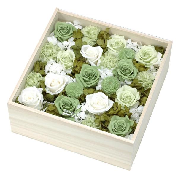 プリザーブドフラワー グリーン ウッドボックス Llサイズ Pfw Ll 004 Grand Musee ギフト Hotel Alamanhr Com
