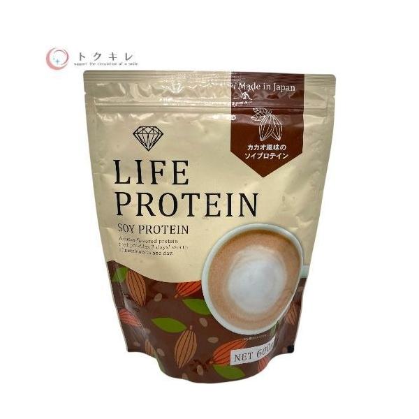 LIFE PROTEIN ソイプロテイン 600g ダイヤモンドライフ トクキレ】DAIYAMOND LIFE PROTEIN (ライフ プロテイン) 600g カカオ