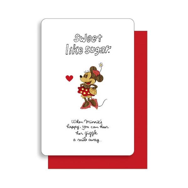 推奨 多目的カード ウッドパーツ ディズニー ミニー