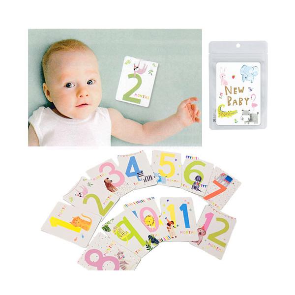 マタニティーの時期や赤ちゃんの成長は とても大切で特別な時間ですが、 あっという間にすぎていってしまいます。 BABY PHOTO CARDS SETは そんな特別な瞬間を月齢に合わせて 簡単に記録ができるカードセットです。※カードサイズ：...