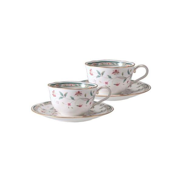 ノリタケ ノリタケボーンチャイナ 花更紗 ティー・コーヒー碗皿(カップ