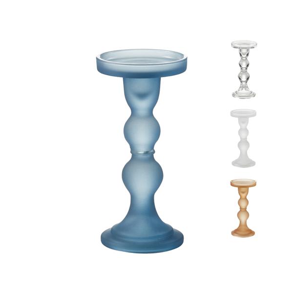 誕生日やインテリアにシンプルお洒落なキャンドルホルダー◆サイズ／約Φ85×H180mm(キャンドル穴サイズ／Φ20×H25mm)◆素材／ガラス◆重量／約390g◆原産国／中国製造上、多少の気泡・傷が入る場合がございます。予めご了承ください。