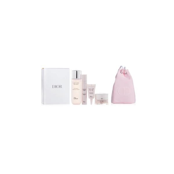 ディオール　Dior 化粧水　クリーム　美容液　アイセラム4点+ピンクキャンバスポーチ　プレゼント　ギフトセット「大切な人への素敵なプレゼント」