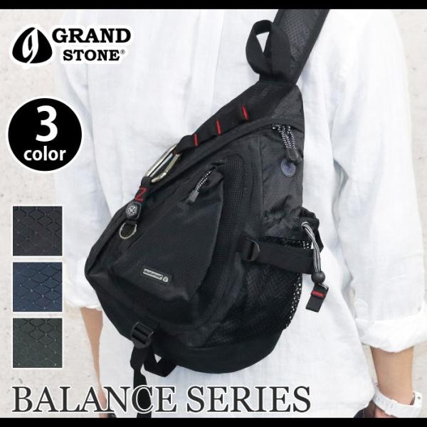 stone  ボディバッグ　ブラック 楽天市場】ボディバッグ メンズ GRAND STONE グランドストーン