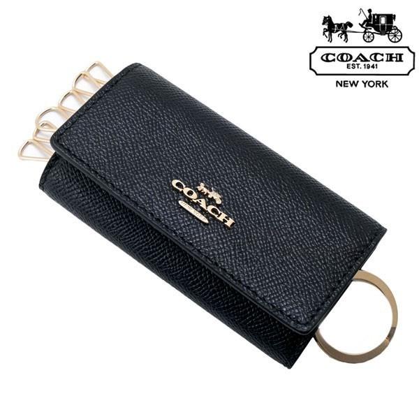 コーチ COACH 6連キーケース キーリング付 ブラック 58359 LIBLK
