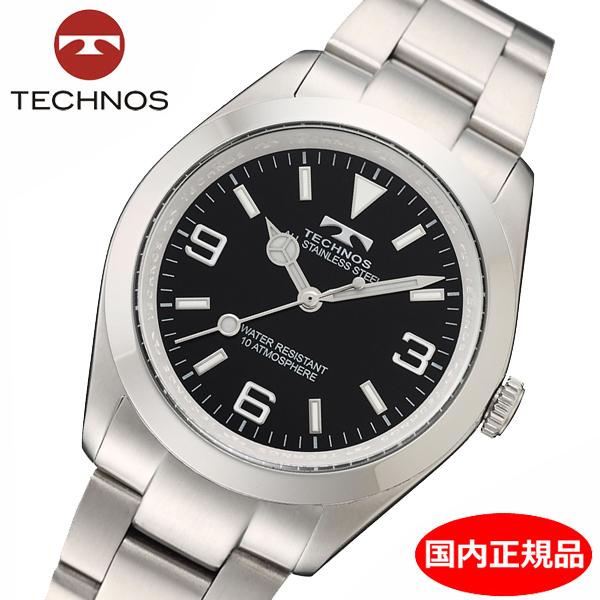 TECHNOS(時計) 【テクノス】 TECHNOS 腕時計 メンズ ブラック TECHNOS(時計) 【テクノス】 TECHNOS 腕時計 メンズ ブラック