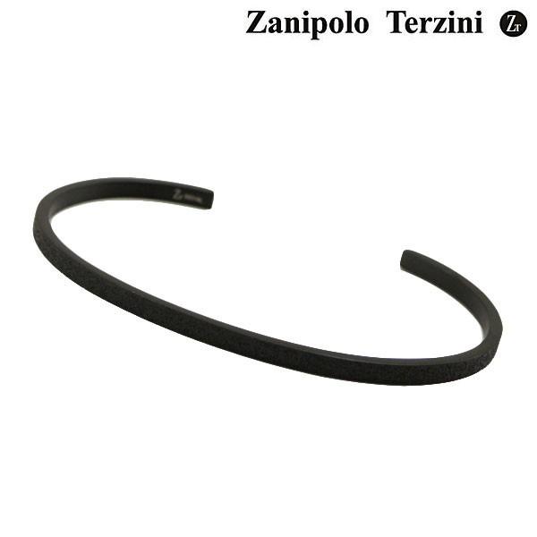 Zanipolo Terzini ザニポロ・タルツィーニ サージカルステンレス製 バングル/ブレスレット ブラックIP メンズ ZTB3600-MA-BK