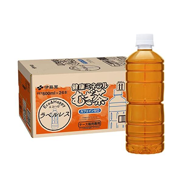 伊藤園 ラベルレス 健康ミネラルむぎ茶 600ml×24本