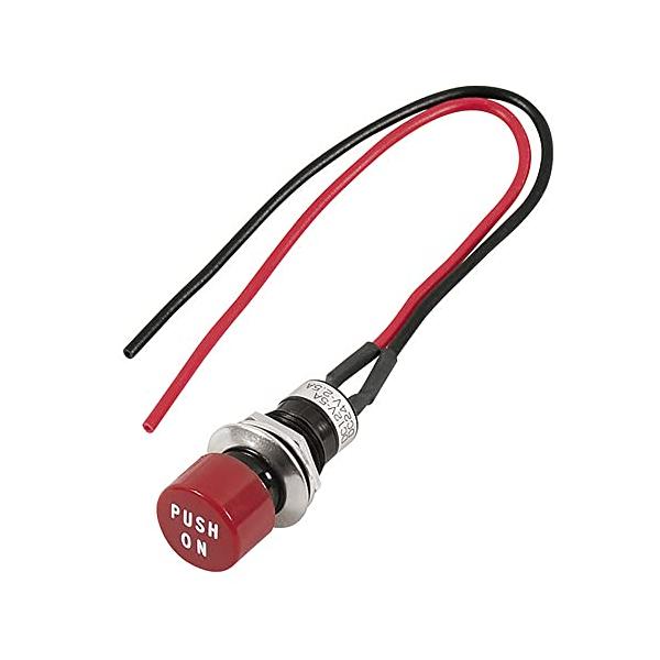 エーモン(amon) プッシュスイッチ 自動もどり DC12V・5A/DC24V・2.5A ホーンスイッチなどに 3211