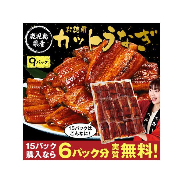 鹿児島県産お徳用カットうなぎ　９パック【お届けのご案内】お申込締切：2026年03月15日（日）お届け内容：●900ｇ（100g×9パック）※タレこみ賞味期間：冷凍2ヶ月目安