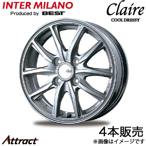 インターミラノ クレール GZ10 フィットシャトルハイブリッド GP2 アルミホイール 4本(15×5.5J 4-100 +50 シルバー)INTER MILANO CLAIRE