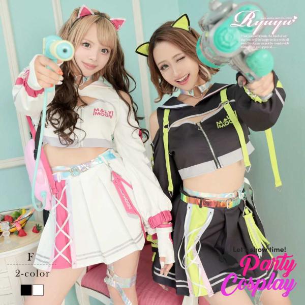 コスプレ 衣装 コスプレ衣装 ハロウィン ハロウィンコスプレ コスチューム コンパニオン イベント Ryuyu キャット 猫 サイバー 宇宙人