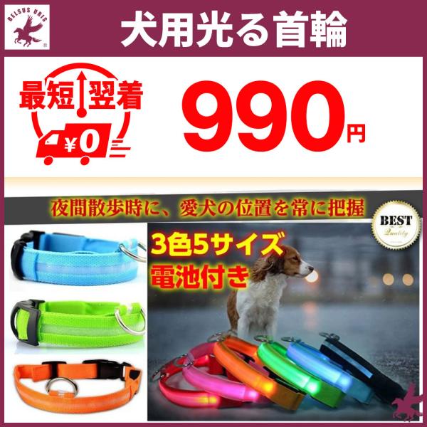 犬 首輪 おしゃれ 小型犬 中型犬 大型犬 光る ペット用ライト 発光首輪 夜間 安全 お散歩 3色5サイズ 送料無料 Buyee Buyee Japanese Proxy Service Buy From Japan Bot Online