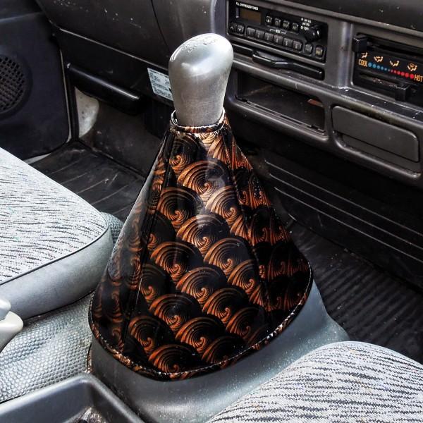 エナメル シフトブーツカバー シフトノブカバー トラック 大型 汎用