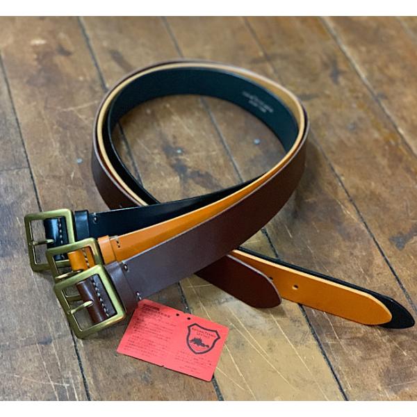 栃木レザー ベルト 40ミリ幅 ベルト 本革 メンズ レディース 牛革 ギャリソン バックル  Belt ギフト レザー 手縫い ヌメ革 おしゃれ 日本製 送料無料