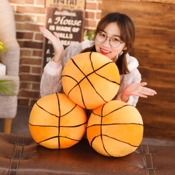 ぬいぐるみ 抱き枕 おもしろクッション バスケットボール リアル