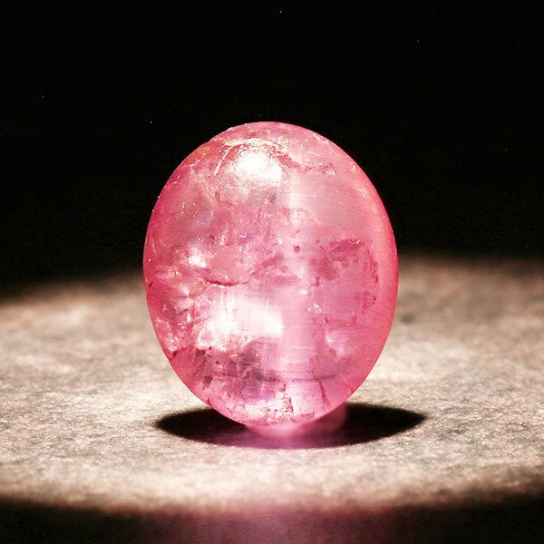 ソーティング付 ペツォタイト(ラズベリル)キャッツアイ 1.15ct 限定1個  