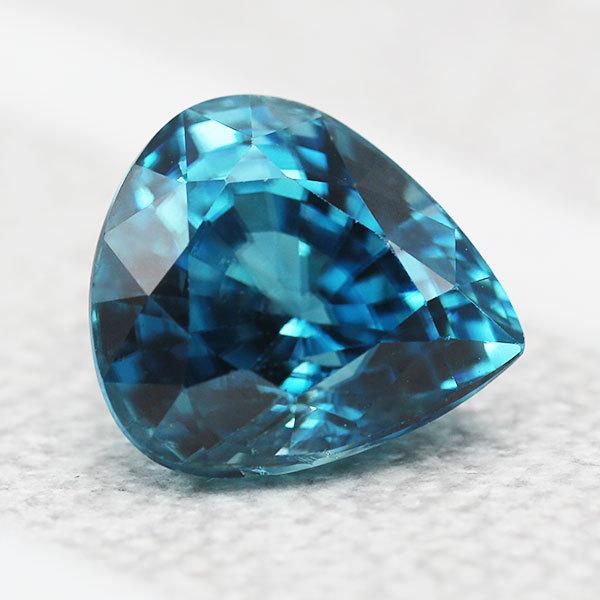 日替SALE開催中 ブルージルコン ペアシェイプ 4.87ct 1個限定 製品 