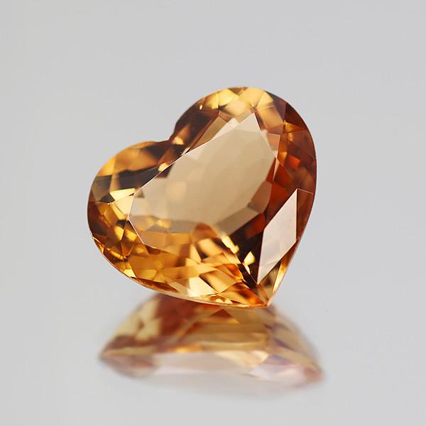 大粒 インペリアルトパーズ ハート 5.49ct 製品オーダー可能 誕生石11