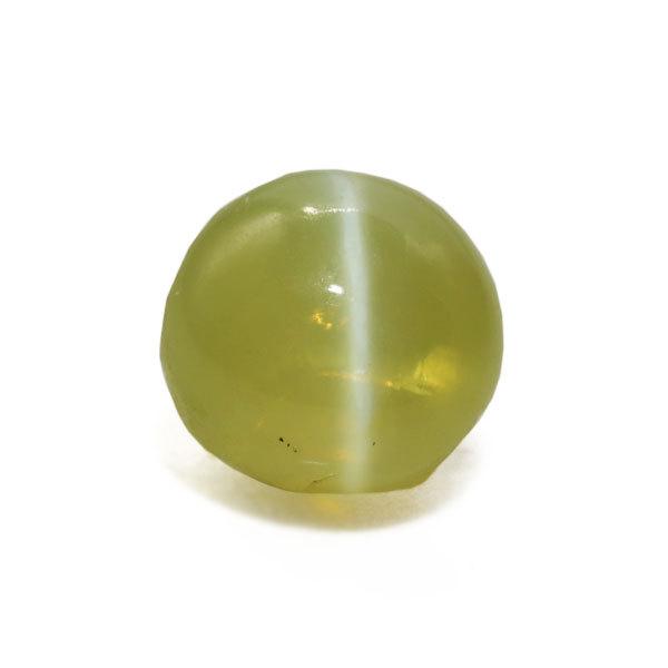 P10％ クリソベリルキャッツアイ ラウンドカボション 1.05ct 1個限定 