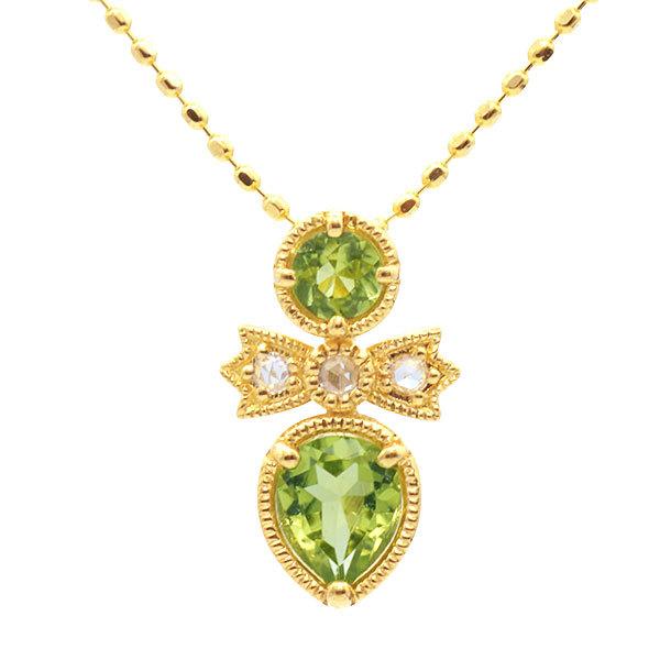 K18 YG ベーネベーネ ペリドット ペンダントトップ 楽天市場