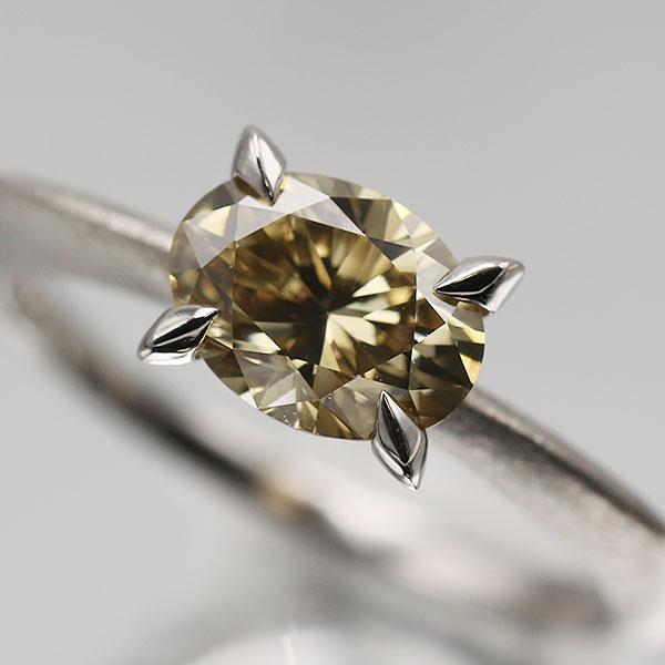 指輪 限定1本 PT900 1.259ct UV蛍光 ダイヤモンドリング 13.5号 