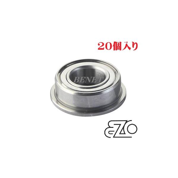【20個特価】EZO 北日本精機 F698ZZ（フランジ付き） 8x19x6mm