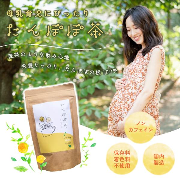 たんぽぽ茶 国内焙煎 2g×30包 ノンカフェイン ティーバッグ 母乳 育児 タンポポコーヒー 無添加