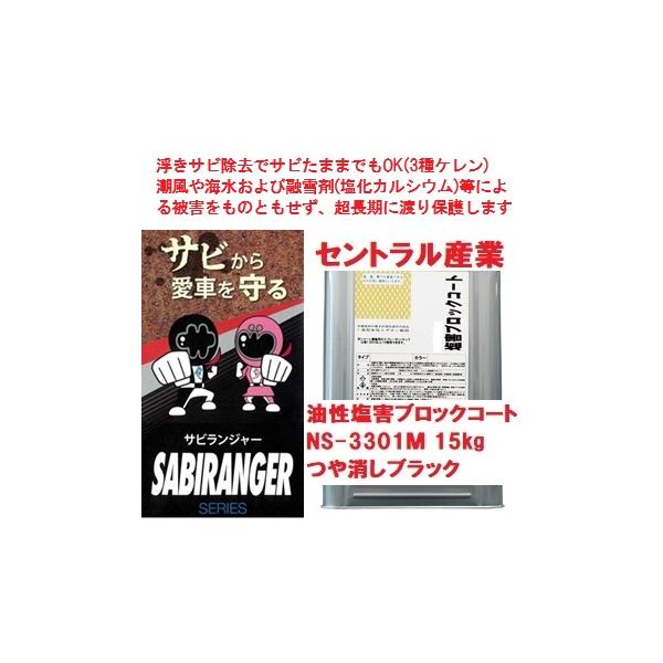 シャーシブラック 艶消 塩害防止 NS-3301Ｍ 15kg 油性 事業所さま宛 商品情報ご必読