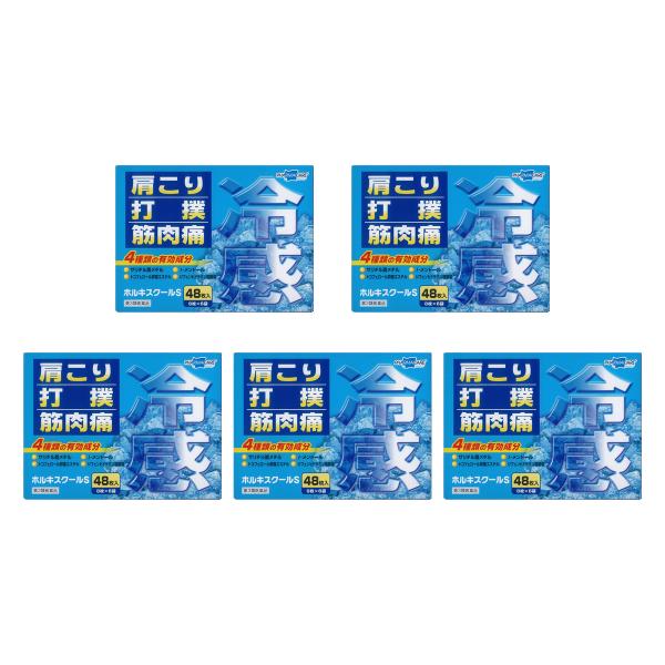 【第3類医薬品】ホルキスクールS 冷感 48枚入×5個セット 送料無料
