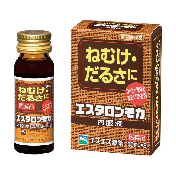 特徴エスタロンモカ内服液は、ねむけを防止する医薬品です。コーヒー３杯分のカフェインを配合、ねむけ・だるさを除きます。さらに、神経の働きをよくするビタミンB1をはじめ、ビタミンB6、グリセロリン酸カルシウム、ニコチン酸アミドの４つの成分がカフ...