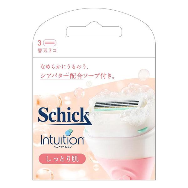 Schick/剃刀/替刃/ボディソープなしでそれてしっとりスベスベ