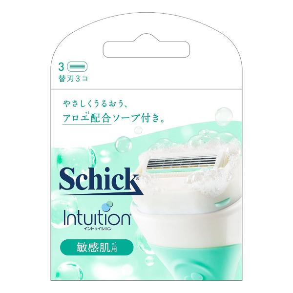 Schick/剃刀/替刃/ボディソープなしでそれてしっとりスベスベ