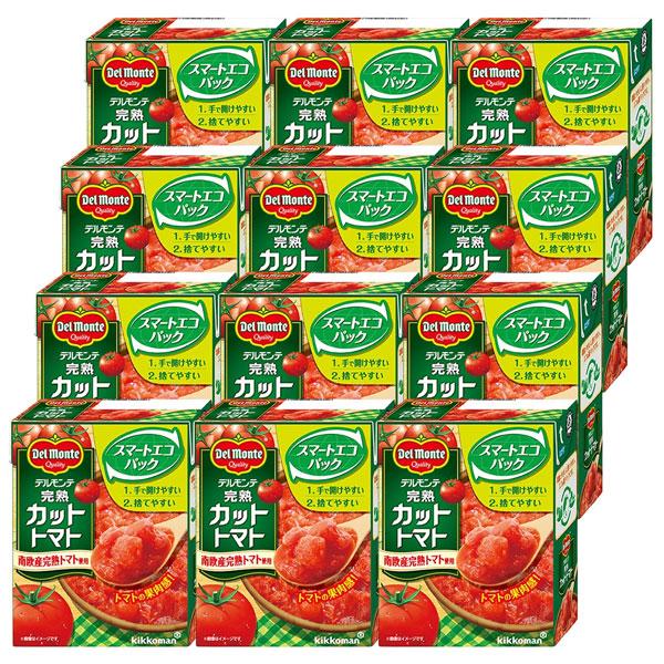 デルモンテ 完熟カットトマト 紙パック 388g 12個 トマト