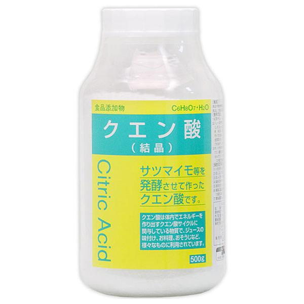 食品添加物 クエン酸 結晶 500g くすりの勉強堂 通販 Paypayモール