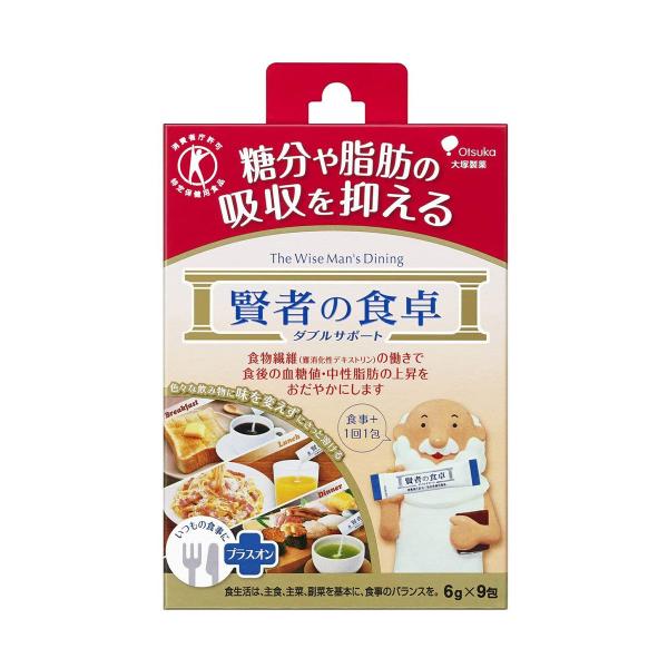 商品説明賢者の食卓は、糖の吸収を穏やかにするので、 血糖値が気になる方に適した特定保健用食品です。 消化官からの糖の吸収スピードを穏やかにして、 食後の血糖値の上昇を抑えます。【厚生労働省許可特定保健用食品】●食物繊維（難消化性デキストリン...
