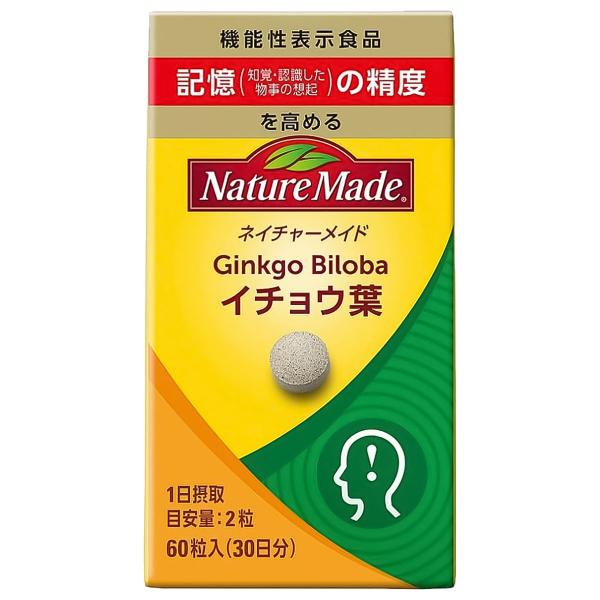 他サイト： ネイチャーメイド イチョウ葉 60粒の商品画像