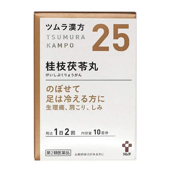 ●効能・効果● 比較的体力があり、ときに下腹部痛、肩こり、頭重、めまい、のぼせて足冷えなどを訴えるものの次の諸症： 月経不順、月経異常、月経痛、更年期障害、血の道症注）、肩こり、めまい、頭重、打ち身（打撲症）、しもやけ、しみ、湿疹・皮膚炎、...