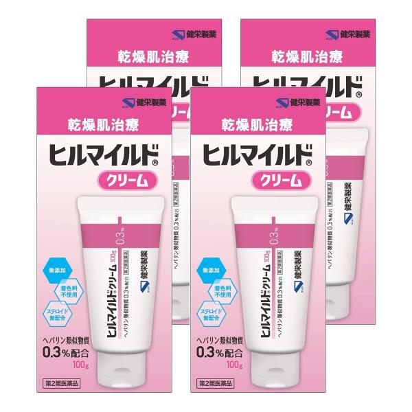 健栄製薬 【第2類医薬品】ヒルマイルドクリーム 100g×4個セット 