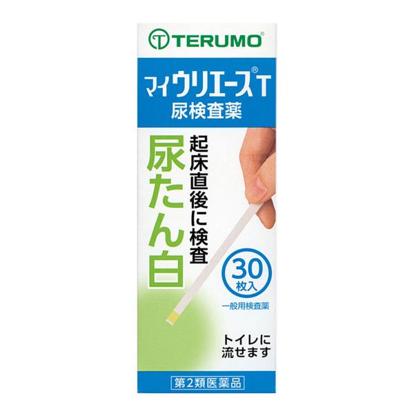 特徴 尿中のたん白を検出する試験紙です。  身体の健康状態や体内の機能に変化や異常があると、尿中に含まれる成分も変化します。 その尿中の成分を検査することによって、体内の変化や異常をチェックできます。  マイウリエースTは尿中のたん白を検出...