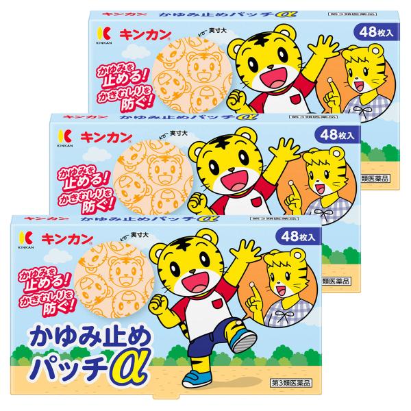【第3類医薬品】かゆみ止めパッチα 48枚入×3個セット メール便送料無料 ※セルフメディケーション税制対象商品