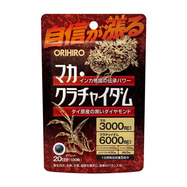 特徴 ●マカパワー実感。 マカ3000mg相当 南米アンデス産のマカを抽出・濃縮したエキス末を使用し、1日目安量5粒中に3000mg相当のマカを含有しています。 ●クラチャイダム 6000mg相当 1000年以上昔から原産地のタイ等で使用さ...